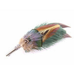 Pin de sombrero de plumas - Gamebird y avestruz
