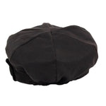 back-view-of-brown-waxed-baker-boy-cap